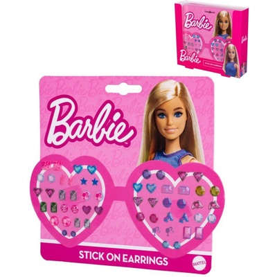 Mattel Barbie náušnice nalepovací na kartě 24ks