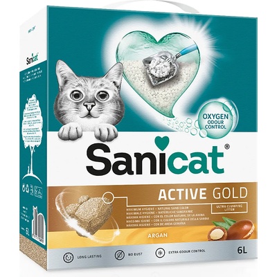 Sanicat 6л Active Gold Sanicat слепваща постелка за котешка тоалетна