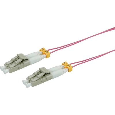 Roline 21.15.9262 Optický patch, LC-LC 50/125 (multimode), duplex, OM4, 1,2mm, LSOH, 2m