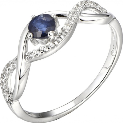 Brilio Silver stříbrný se safírem Precious Stone SR00716N