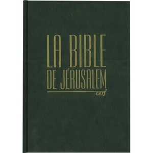 BIBLE DE JERUSALEM COMPACTE RELIEE VERTE | collegium (2016)