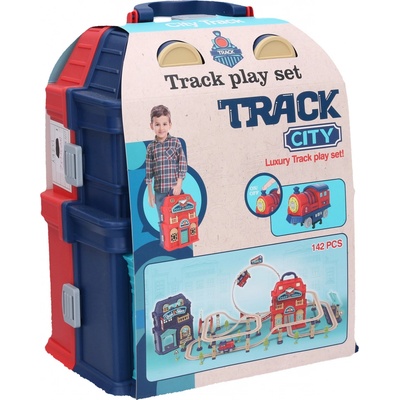 Wiky Vehicles Vlaková dráha v kufříku 142 dílků 110x46x36,5 cm – Zboží Dáma