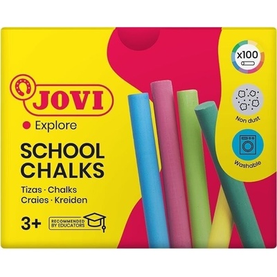 Jovi School Chalks Тебешир Цветен 100 бр (1120)