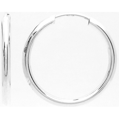 Šperk Holíč kruhové náušnice z bieleho zlata ZN348