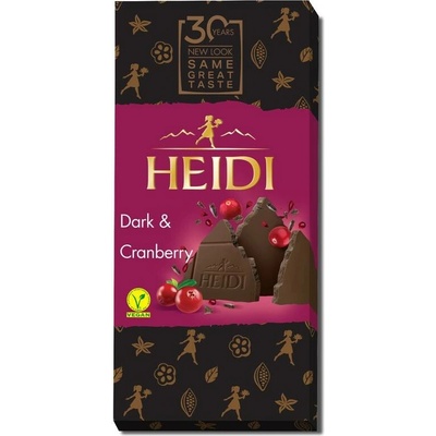 Heidi Hořká s kousky brusinek ,80 g