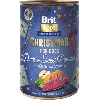 Brit Care Dog Christmas Can Duck 400 g консерва за кучета с патешко месо и зеленчуци