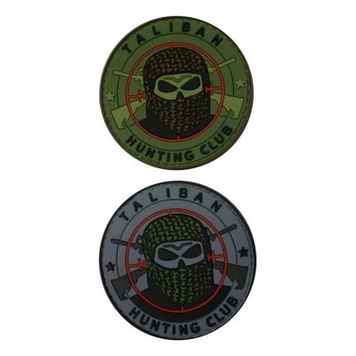 ARMED PATCHES PVC nášivka Taliban Hunting Club, zelená – Zboží Dáma
