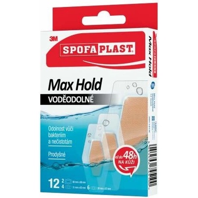 3M SPOFAPLAST č. 191 náplasti vodeodolné max hold 12 ks