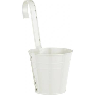 Mica САКСИЯ КРЪГЛА МЕТАЛНА joey h10xd11см БЯЛА (1172863)