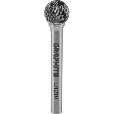 Graphite HM kovová čelná fréza, typ D (guľová), 12 x 10 mm, stopka 6 x 45 mm 55H362