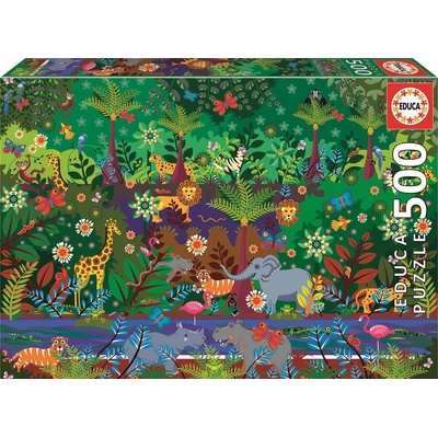 Educa Пъзел Educa - Джунгла, 500 части (EDU19245)