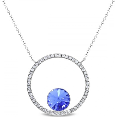 Spark Stříbrný modrý se Swarovski elements orbita NCD1122SS47SA Sapphire