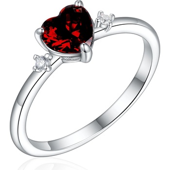 Olivie Strieborný prsteň srdíčko 8576