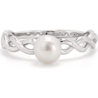 Rafity Stříbrný prsten Pearl Harmony s perlou R0112 06