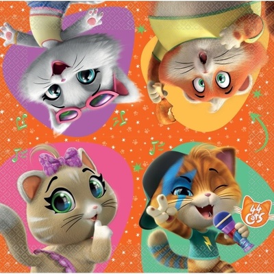 Amscan ubrousky papírové 44 Cats 16ks 33x33cm