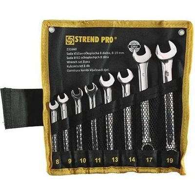 Strend Pro Sada očkoplochých kľúčov 8-dielna 8-19 mm HR31583