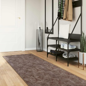 vidaXL Каса за килим MARSA Сиво 80 x 250 cm Полиестер и PVC (42023193)