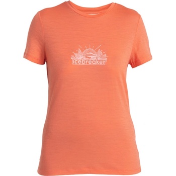 Icebreaker Women Merino 150 Tech Lite III SS Tee IB Grown Naturally Размер: S / Цвят: оранжев