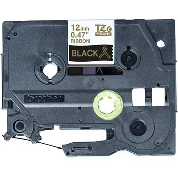 Image 1 of Brother P-Touch 12mm black/gold ribbon tape (TZER334)