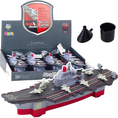 Lean Toys Letadlová Loď Vojenská Loď Pohon Vodní Efekt Kbelík Trychtýř