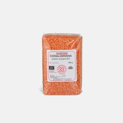 Danfood BIO čočka červená půlená loupaná 0,5 kg