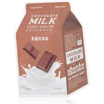 A’pieu One-Pack Milk Mask Chocolate подхранваща платнена маска 21 гр