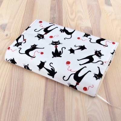 Obal na knihu Kočky na bílé L1105 – Zboží Mobilmania