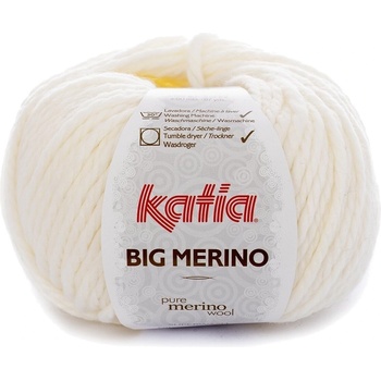Katia Big Merino 1 White Плетива прежда (BM 1)