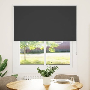vidaXL Ролетна щора Blackout Black 125x130 cm Ширина на плата 121, 6 cm (4010847)