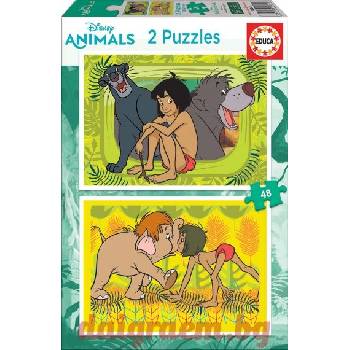 Image 1 of Educa Пъзел educa 18641 - 2 х 48 части - Книга за джунглата (edu18641)