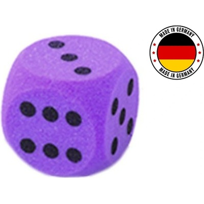 Hanus Pěnová kostka 16x16 černé tečky Fialová