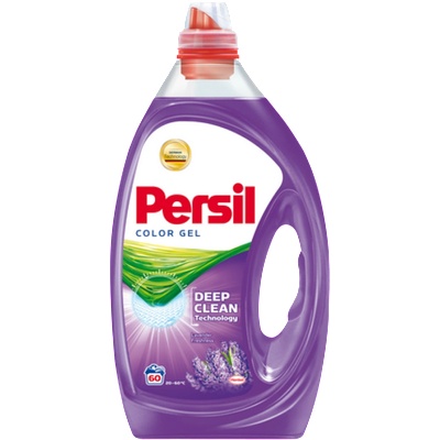 Persil Течен перилен препарат Persil Color Gel Deep Clean Lavender, 60 изпирания, 3 л (9000101322200)