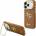 GUESS PU Grained 4G Logo Stand Camera Frame Задний Чехол за iPhone 17 Pro Brown Guess | Kafyav | МЪЖЕ | UNI