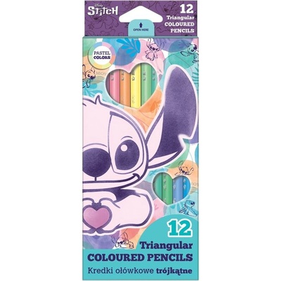 COOLPACK Цветни моливи COLORINO Stitch Pastel 12 цвята