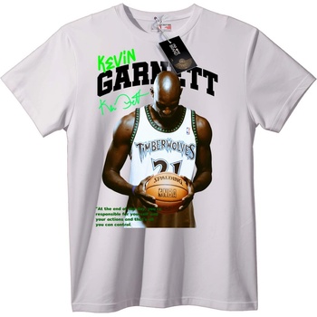 NOONEBRAND Тениска Кевин Гарнет Тимбъруълвс - 6XL, White