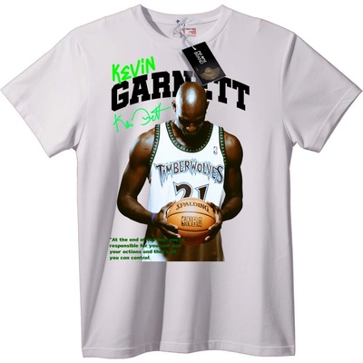 NOONEBRAND Тениска Кевин Гарнет Тимбъруълвс - 6XL, White