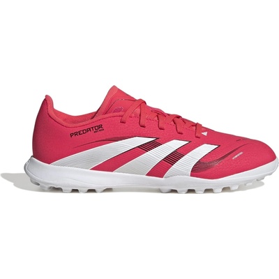 adidas Юношески футболни стоножки Adidas Predator League Juniors Astro Turf Football Boots - Red/White