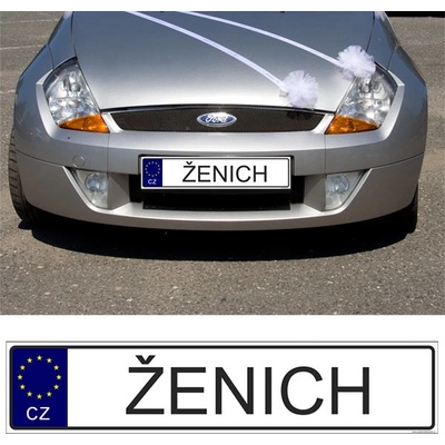 Svatební SPZ s textem - EURO - Ženich