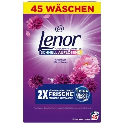 Lenor Amethyst Flower prací prášek na barevné prádlo 45 PD