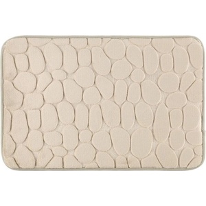 4LIVING Постелка за баня Stone - 40 х 60 см. - бежова (TB-4Living-635420)
