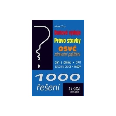 1000 řešení č. 3-4 / 2024 - Daňové výdaje - Poradce s.r.o.