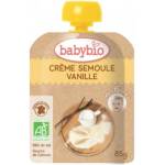 Babybio БИО пауч Млечен крем с грис и ванилия 85г