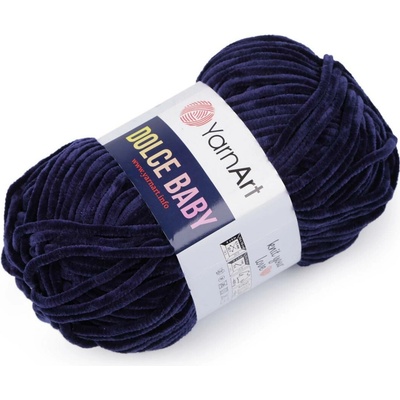 Pletací žinylková příze Dolce Baby 50 g Varianta: 15 (756) modrá pařížská, Balení: 1 ks 49607/120841/256698