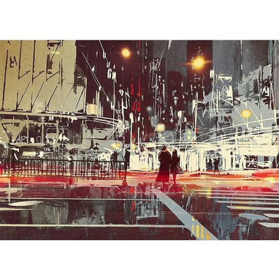 HUADADA Пъзел Нощна сцена 1000 части huadada