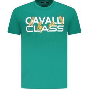 Cavalli class Тениска с къс ръкав за мъже cavalli class, Размер l, Цвят Зелен (txt60mjd060_ve04038)