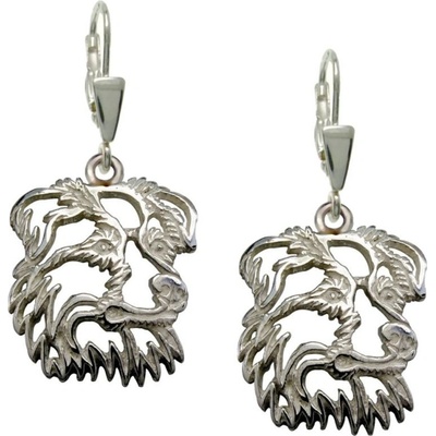 Strieborne Tlapky Austrálsky ovčiak strieborné náušnice 297