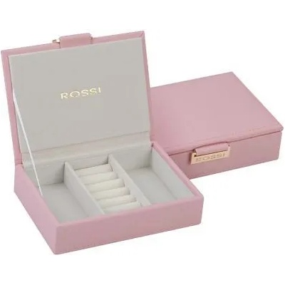 Roura Decoracion Квадратна кутия за бижута в бледо розов цвят wa07401
