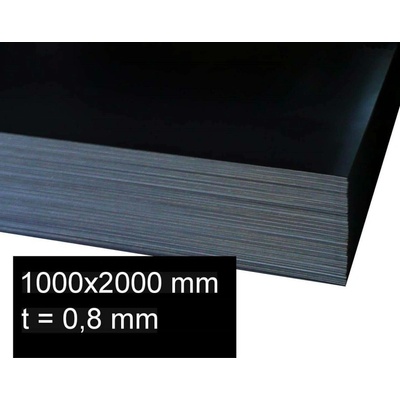 Plech černý za studena 0,8 mm (1×2 m)