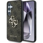 GUESS Калъф Guess - Metal Logo, Galaxy S25 Plus, кафяв (3666339449070)