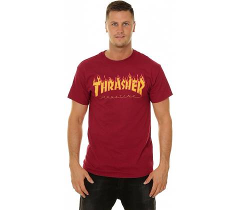 Thrasher Flame Logo Cardinal red